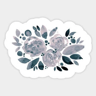 Watercolor flower bouquet - neutral Sticker
